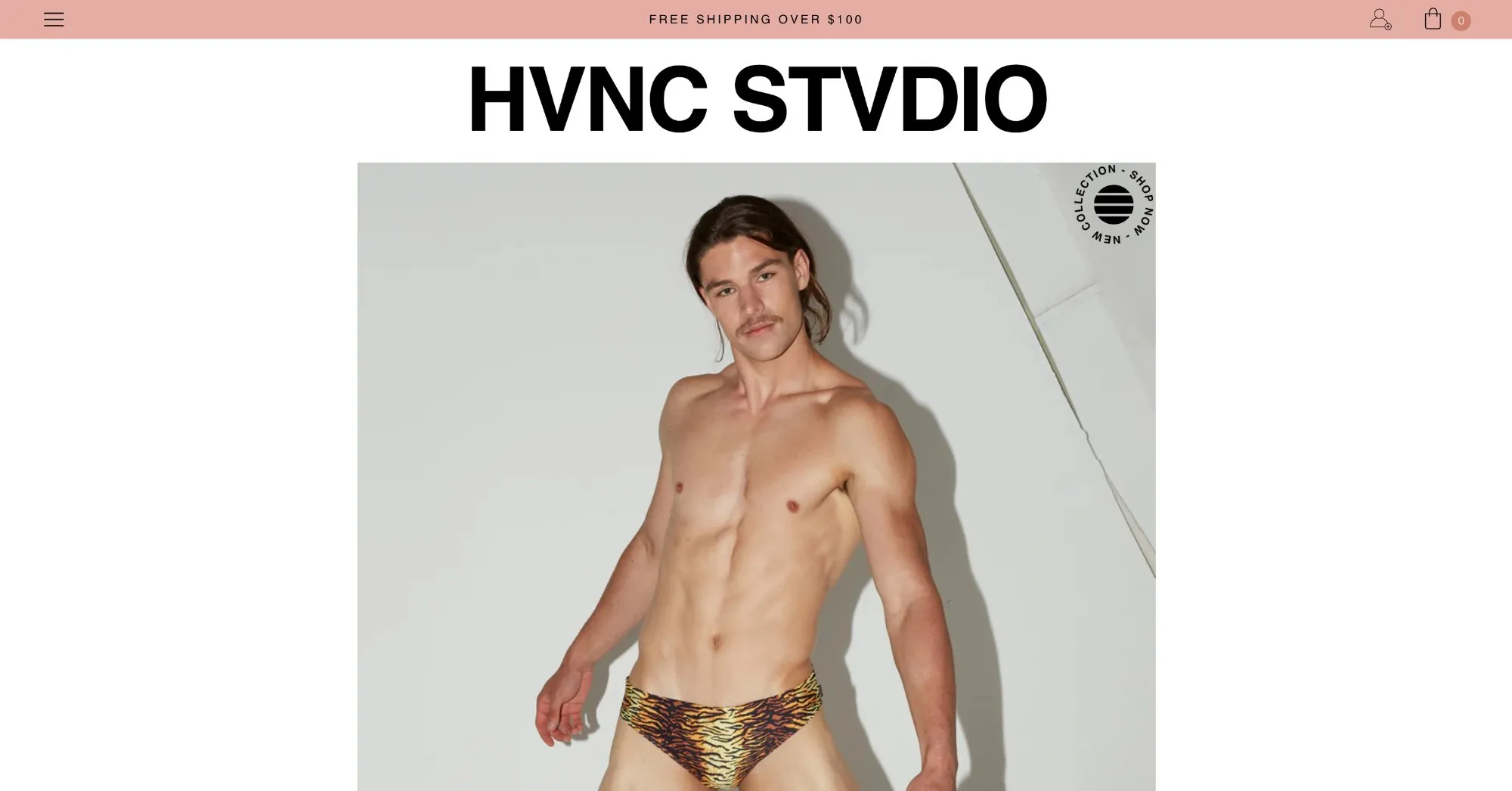 HVNC Stvdio Shopify store homepage